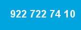 922 722 74 10 922 722 74 10